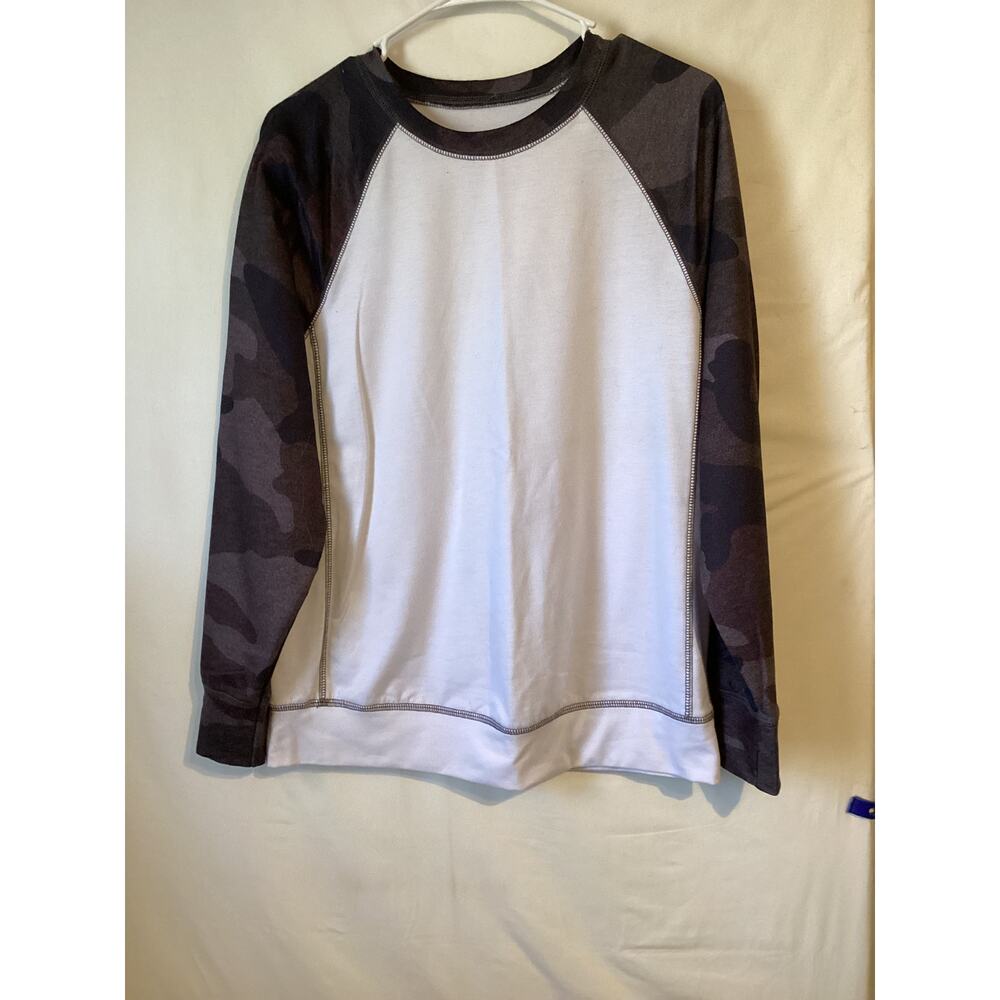 4613Mens Long Sleeve Baseball Tshirt Raglan Jersey Lightweight Breathable Medium
